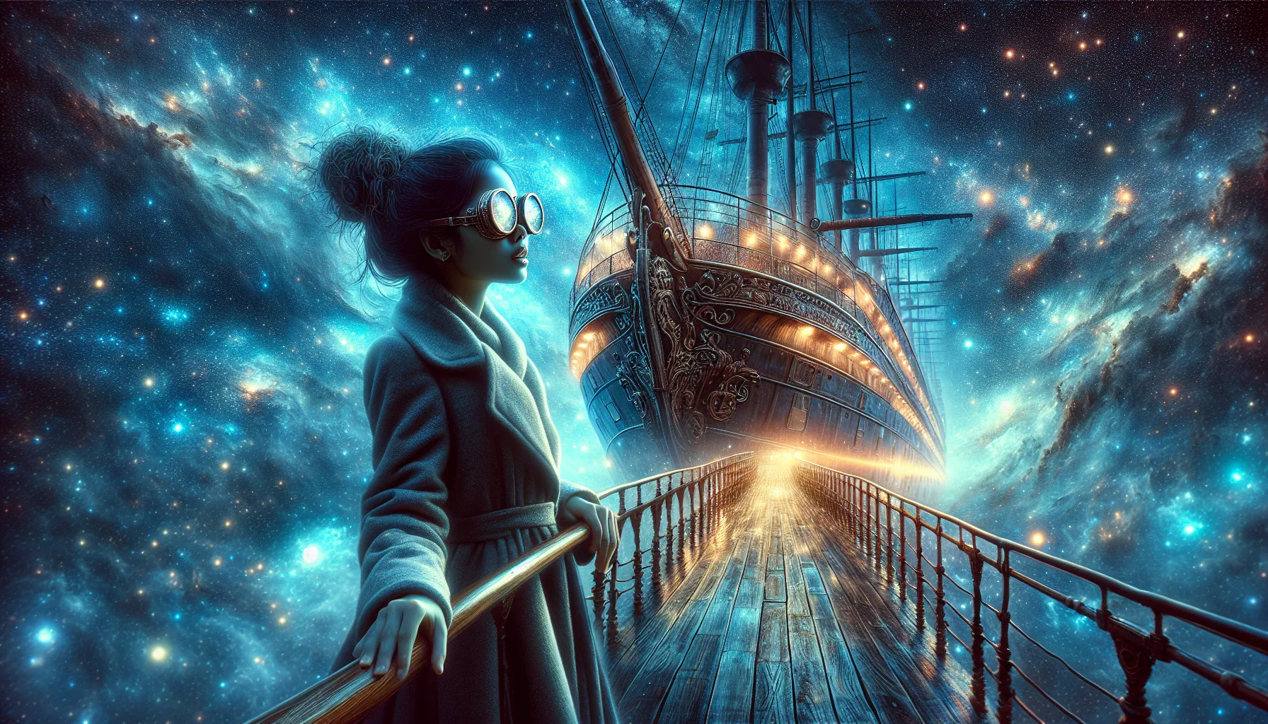 Story illustration for Mira and the Moonlit Glasses
