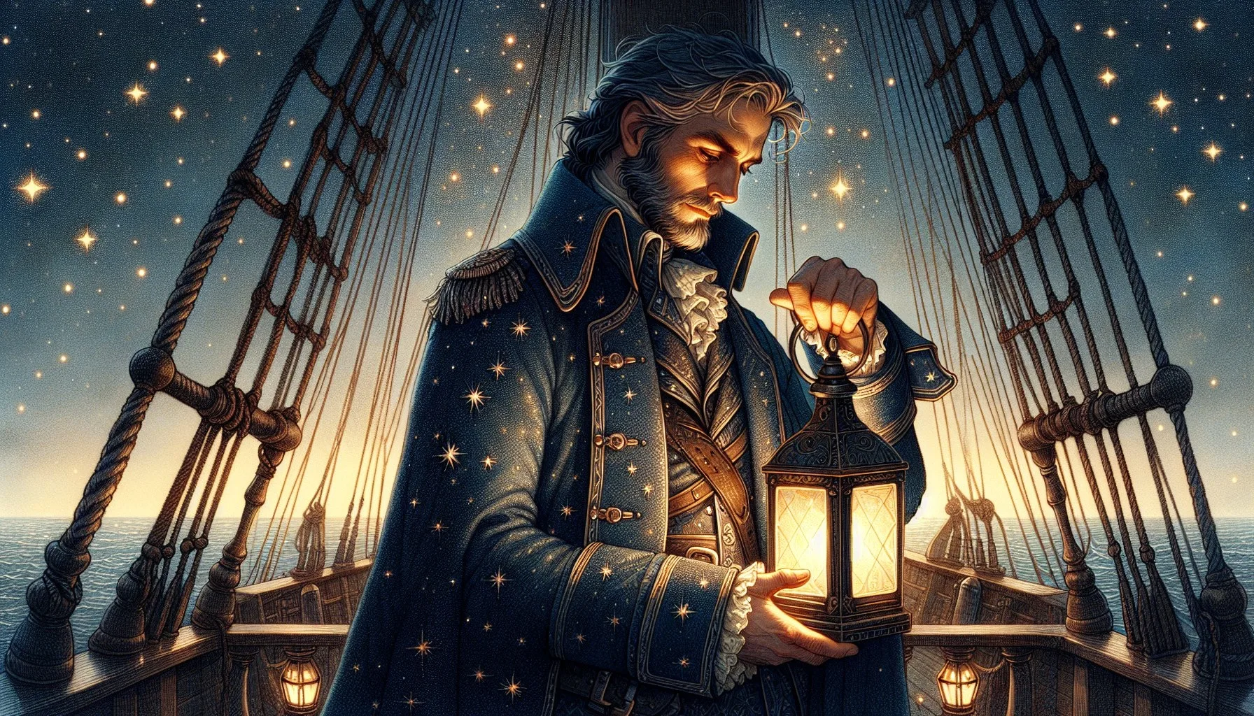 Story illustration for The Little Lantern and the Clean-Hands Crew