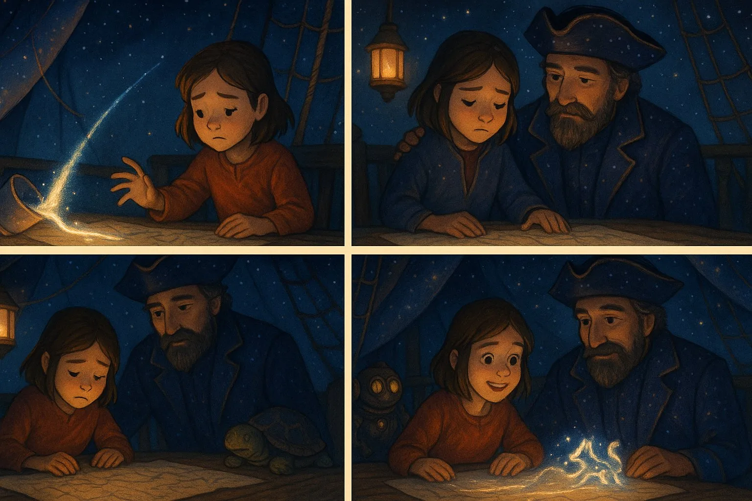 Story illustration for The Night the Starlight Spilled