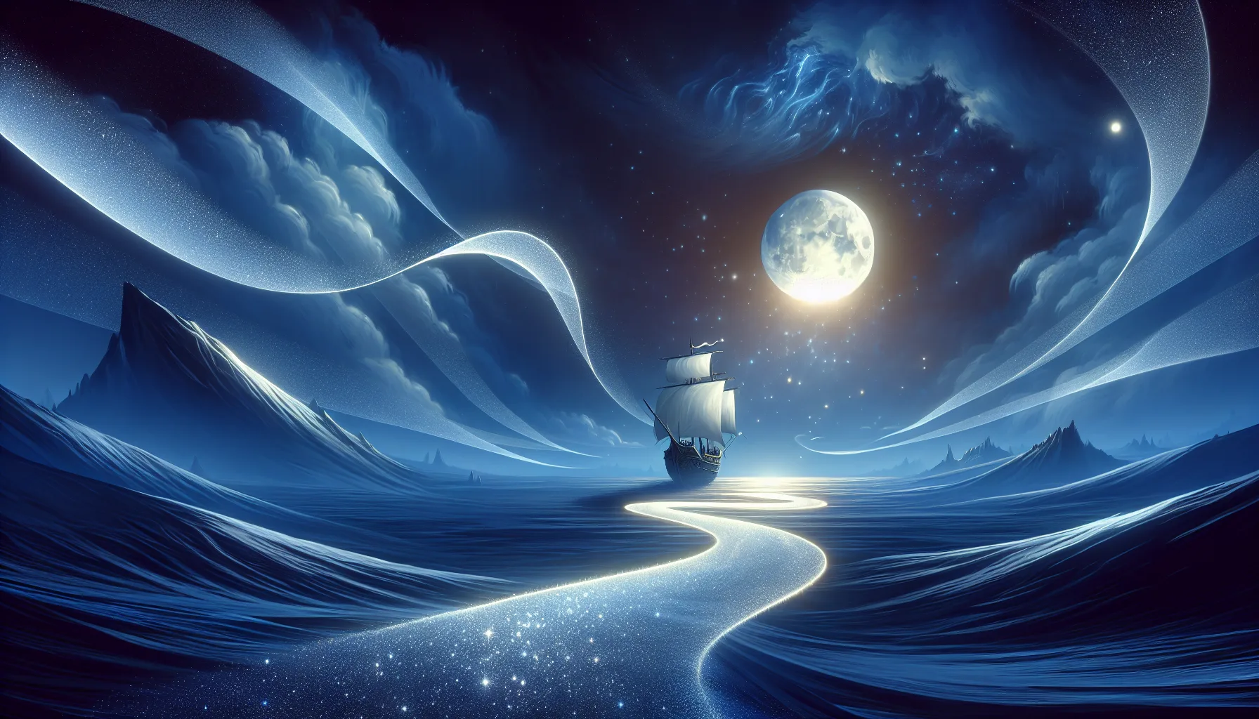 Story illustration for The Whispered Path of Silver Sand